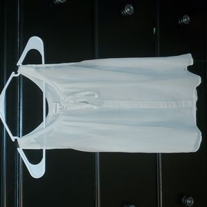 Thin White Tank-Blouse